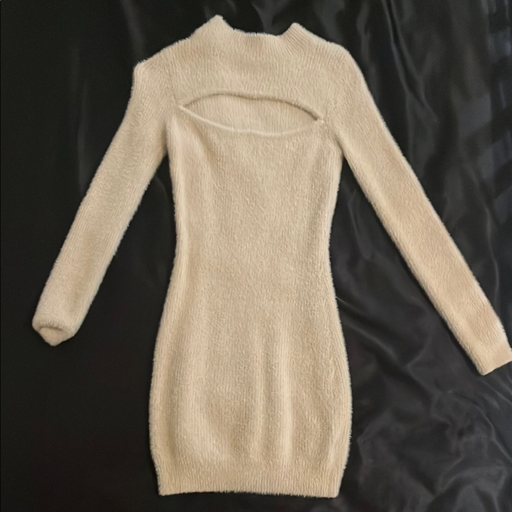 Cream Mini Dress - Picture 2 of 4